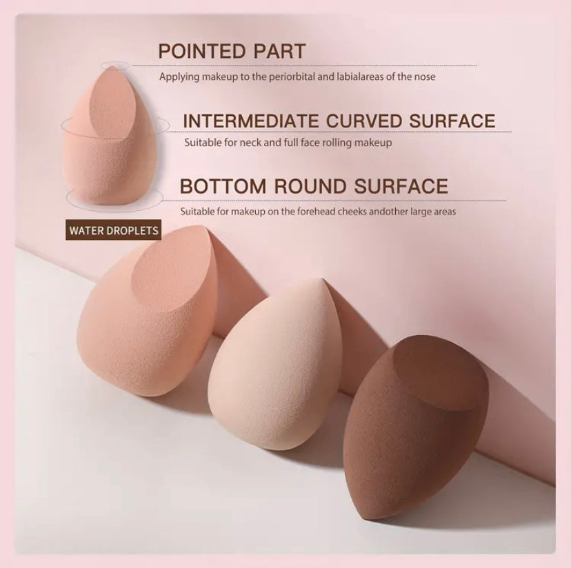 3pcs Professional Makeup beauty blender